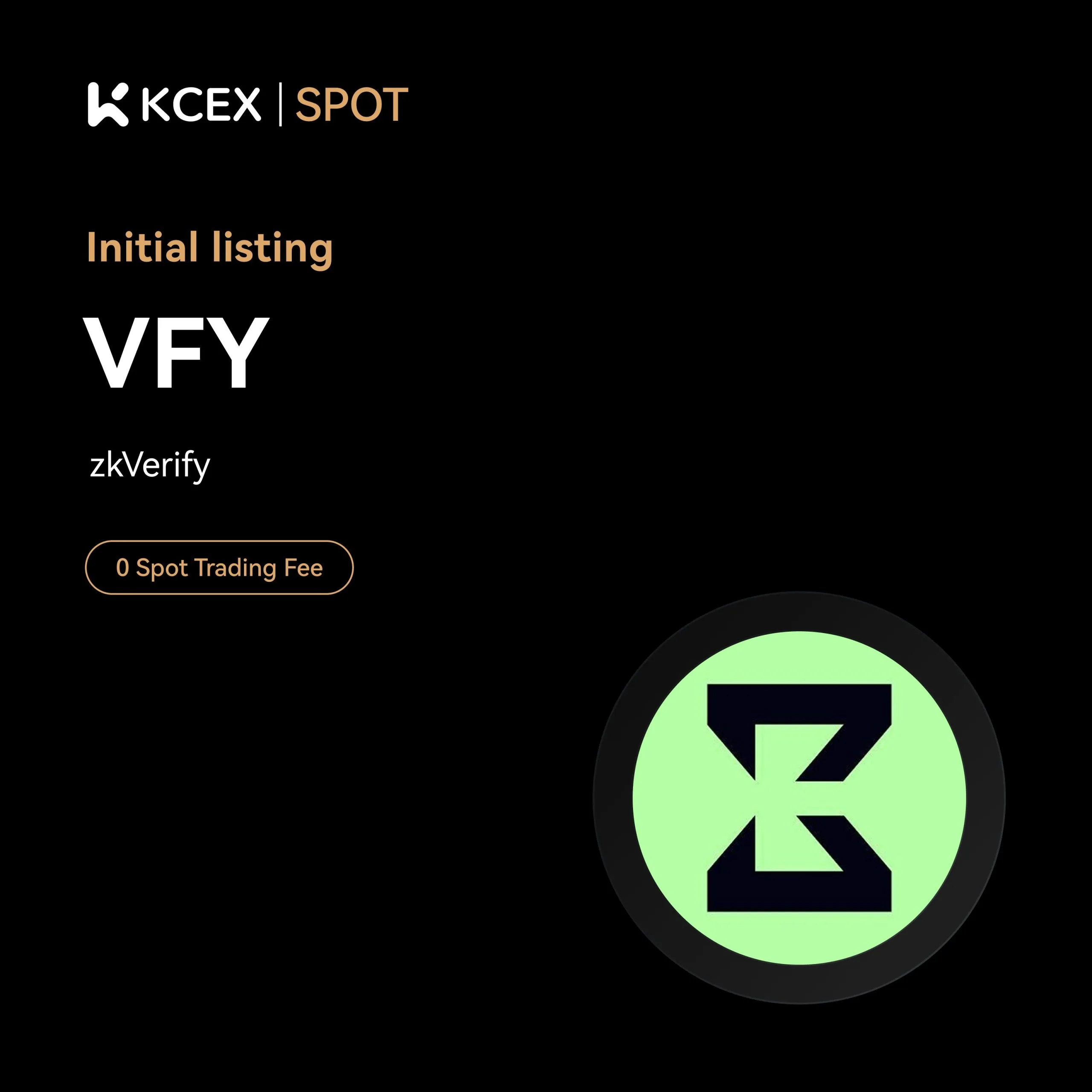 لیست شدن توکن VFY در بازارهای اسپات و فیوچرز کی سی ای ایکس در ۱ اکتبر ۲۰۲۵