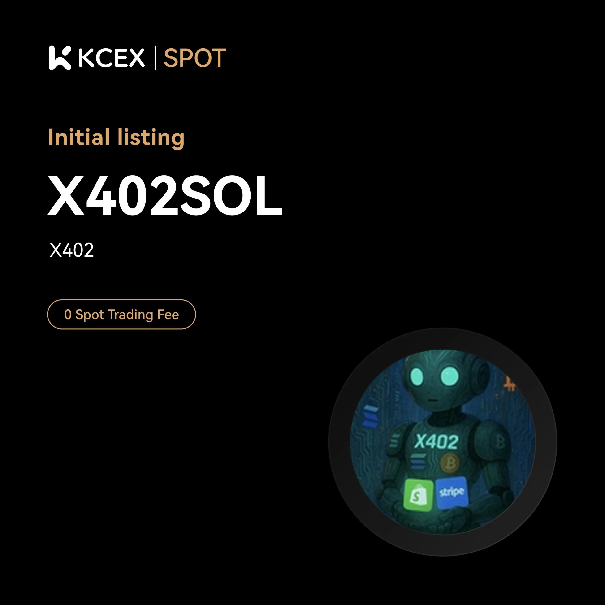 توکن X402SOL از ۲۹ اکتبر به لیست ارزهای کی سی ای ایکس اضافه شد