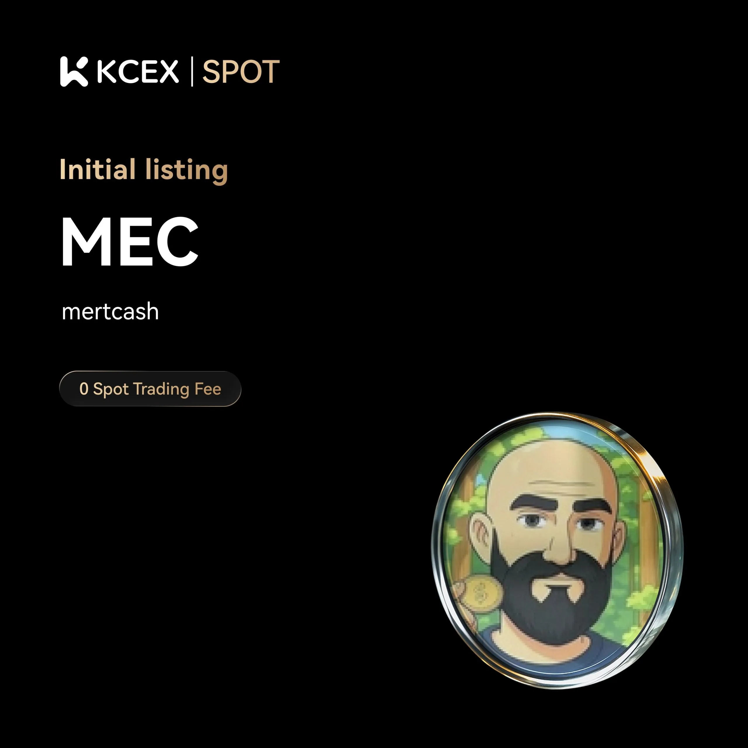 توکن MEC در ۶ نوامبر ۲۰۲۵ به بازار اسپات کی سی ای ایکس اضافه شد