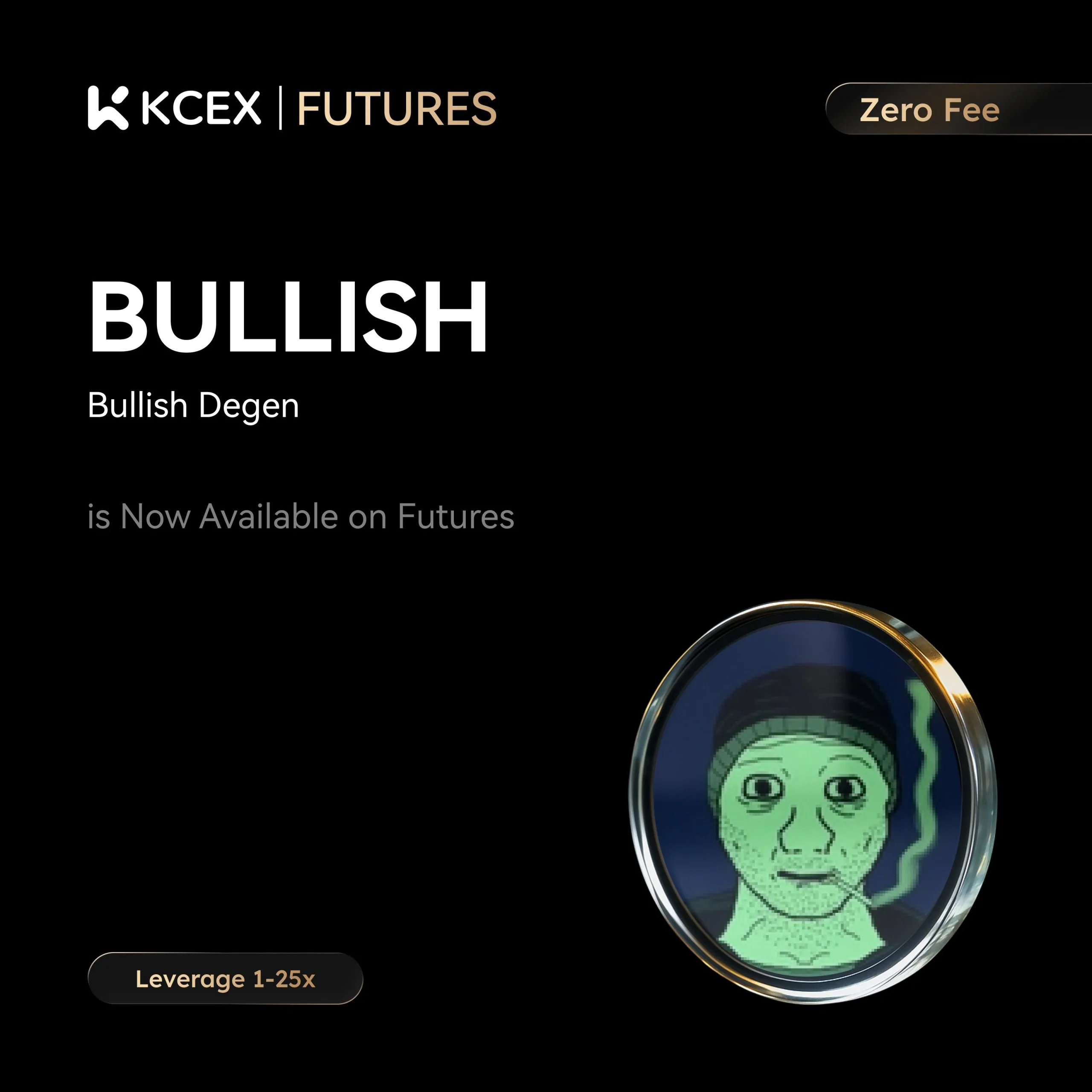 لیست شدن فیوچرز دائمی BULLISH در ۱۴ نوامبر بر روی کی سی ای ایکس