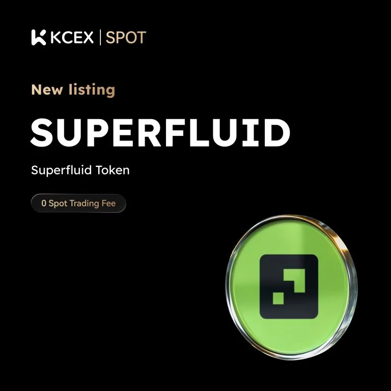 ورود توکن SUPERFLUID به بازار اسپات کی سی ای ایکس در ۲۹ نوامبر ۲۰۲۵