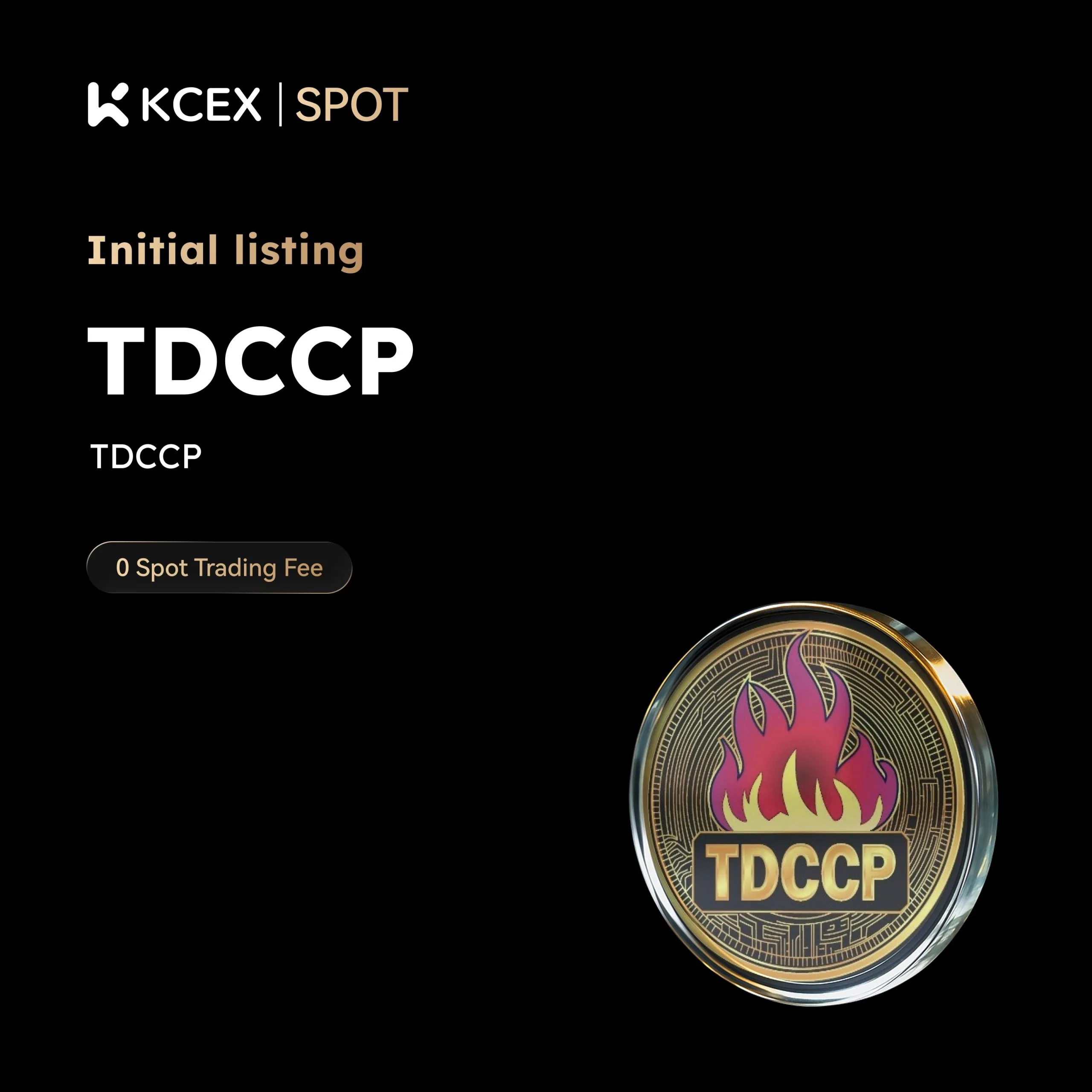 لیست شدن توکن TDCCP در ۲۵ نوامبر در بازار کی سی ای ایکس
