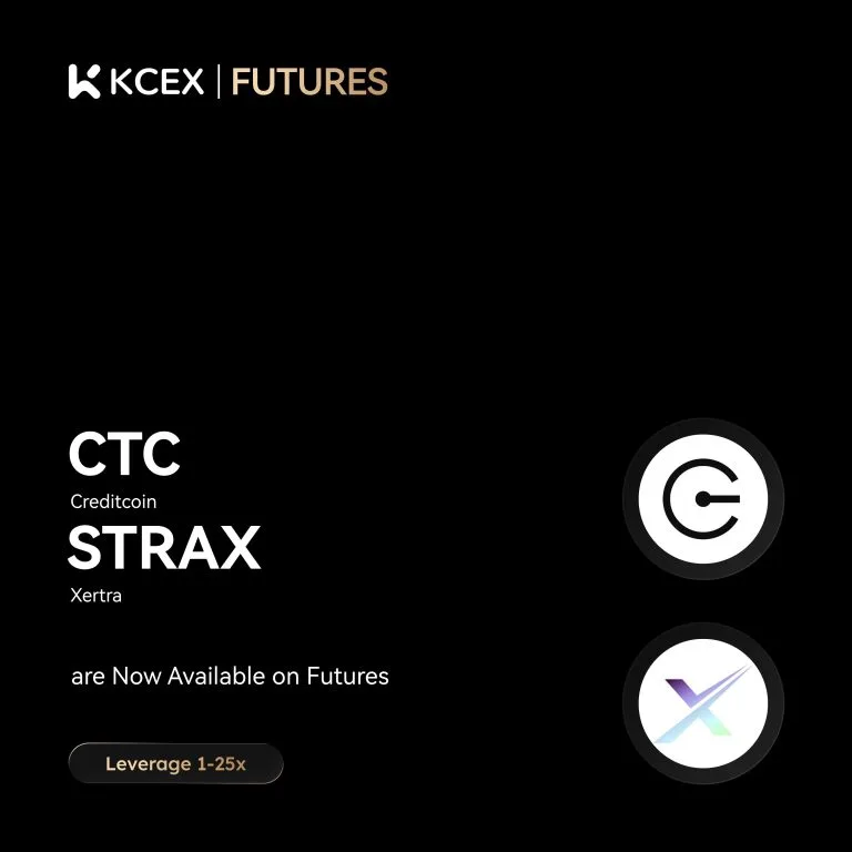معامله فیوچرز دائمی CTC و STRAX از ۲۴ نوامبر در کی سی ای ایکس آغاز شد