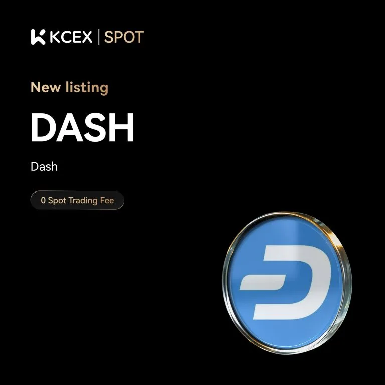 توکن DASH بدون کارمزد در ۲۶ آبان ۱۴۰۴ به بازار کی سی ای ایکس افزوده شد