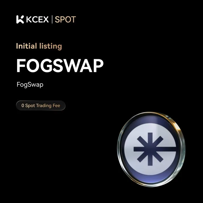 توکن FOGSWAP در ۲۰ آبان به بازار اسپات کی سی ای ایکس اضافه شد