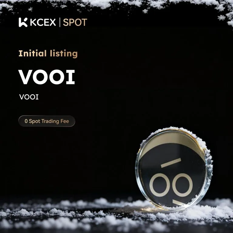لیست شدن توکن VOOI در ۲۷ آذر ۱۴۰۴ در صرافی کی سی ای ایکس