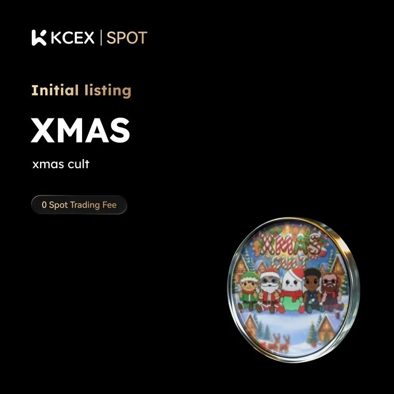 لیست شدن توکن XMAS در بازار اسپات کی سی ای ایکس در ۵ دسامبر ۲۰۲۵