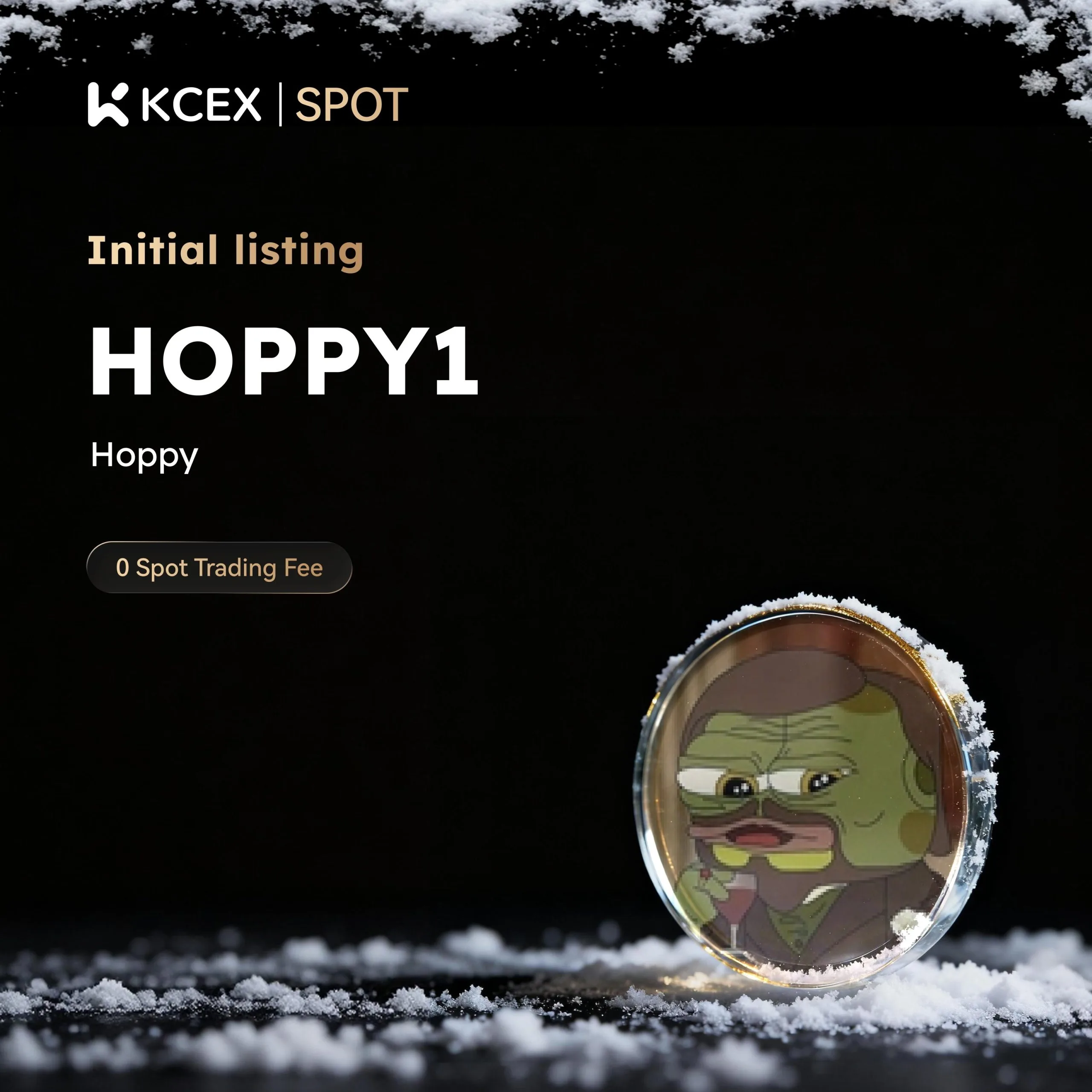 توکن HOPPY1 در ۲ دسامبر ۲۰۲۵ به بازار کی سی ای ایکس اضافه شد