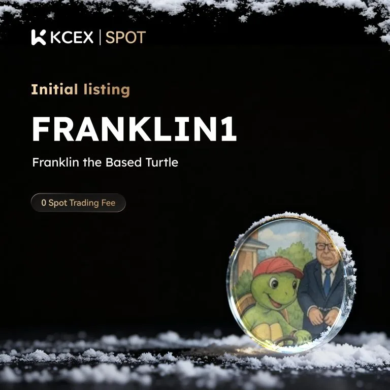 توکن FRANKLIN1 در ۸ دسامبر ۲۰۲۵ به لیست ارزهای کی سی ای ایکس اضافه شد