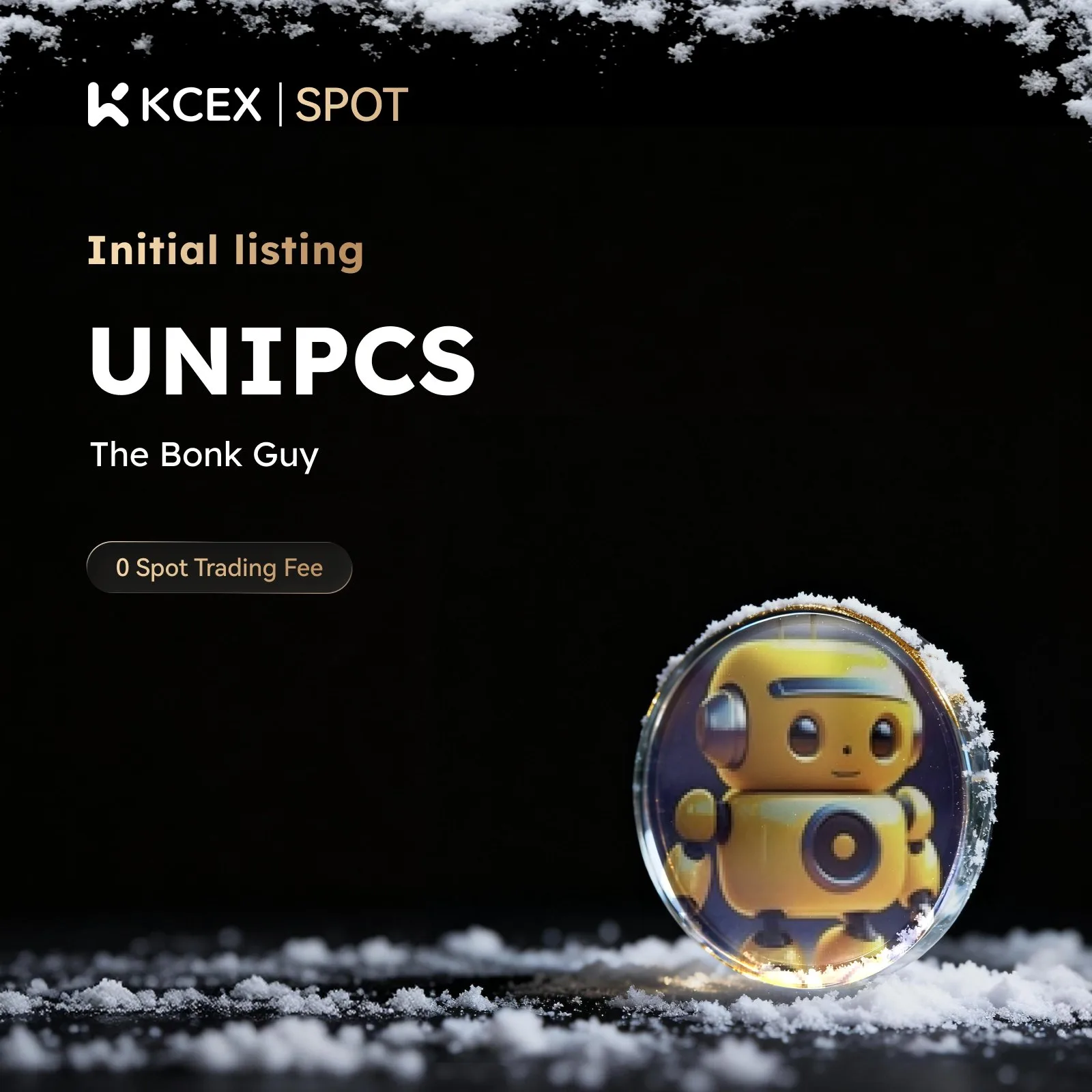 توکن UNIPCS در ۳۰ دسامبر ۲۰۲۵ در بازار اسپات کی سی ای ایکس لیست شد
