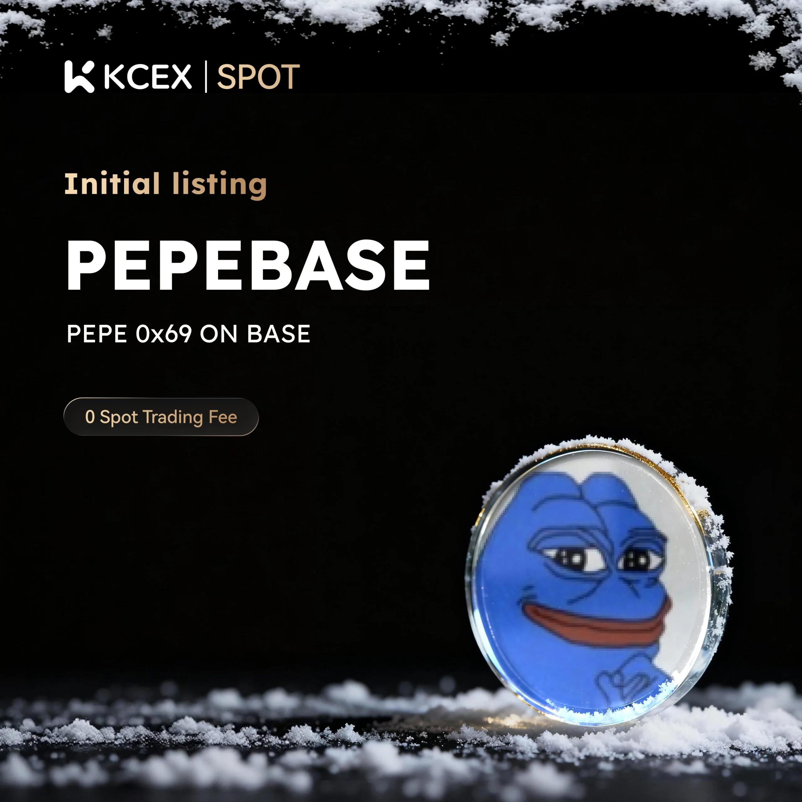 آغاز معاملات توکن PEPEBASE در ۱۴ دسامبر ۲۰۲۵ در صرافی کی سی ای ایکس