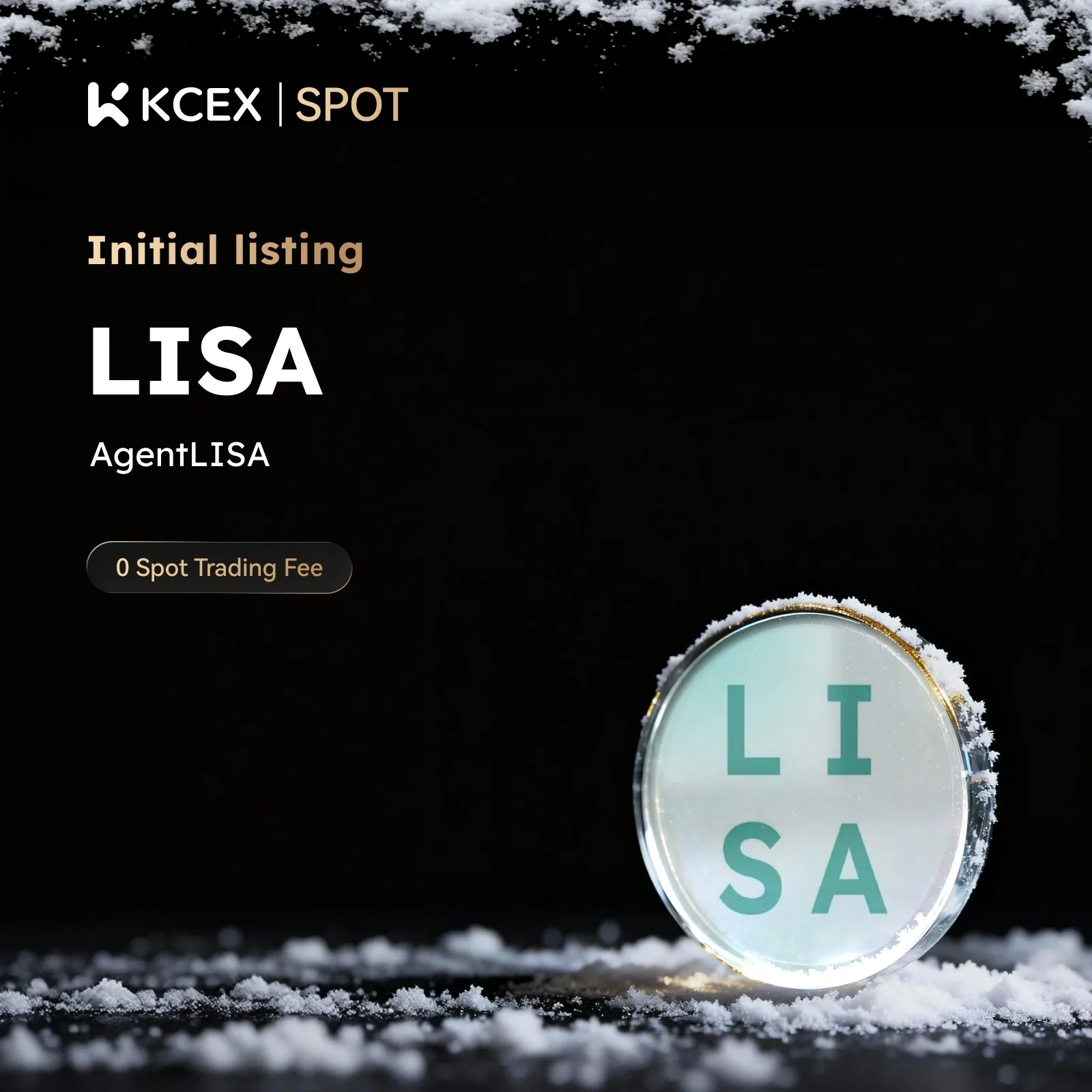 توکن LISA در ۲۷ آذر ۱۴۰۴ به لیست صرافی کی سی ای ایکس اضافه شد