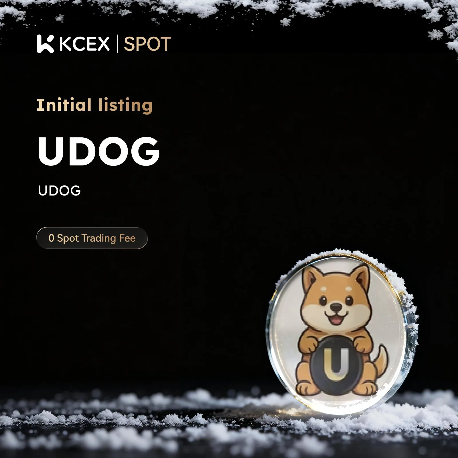 توکن UDOG در ۲۰ دسامبر ۲۰۲۵ به بازار اسپات کی سی ای ایکس اضافه شد