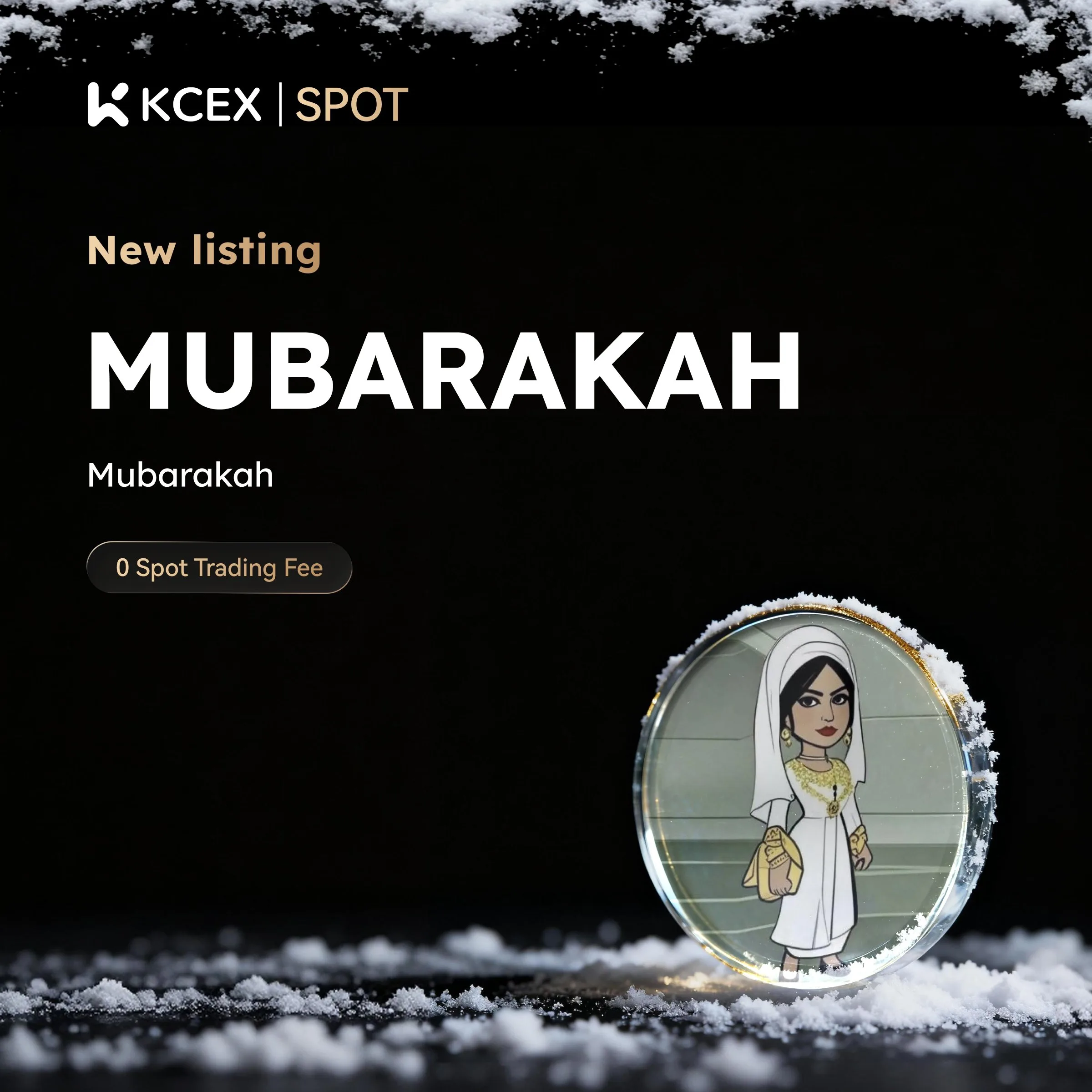 لیست شدن توکن MUBARAKAH در بازار اسپات کی سی ای ایکس در ۹ دسامبر ۲۰۲۵