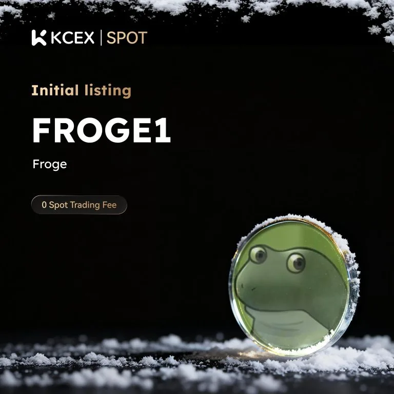 لیست شدن توکن FROGE1 در بازار اسپات کی سی ای ایکس در ۱۴ دسامبر ۲۰۲۵