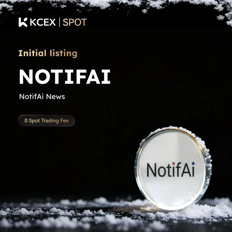 توکن NOTIFAI در تاریخ ۱۴ دسامبر ۲۰۲۵ به لیست کی سی ای ایکس اضافه شد