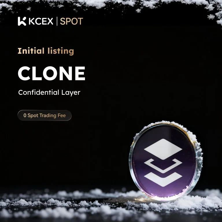 توکن CLONE در ۱۰ دسامبر به بازار اسپات کی سی ای ایکس اضافه شد