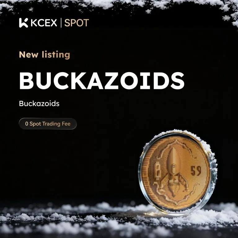 توکن BUCKAZOIDS در ۲ دسامبر به بازار اسپات کی سی ای ایکس افزوده شد