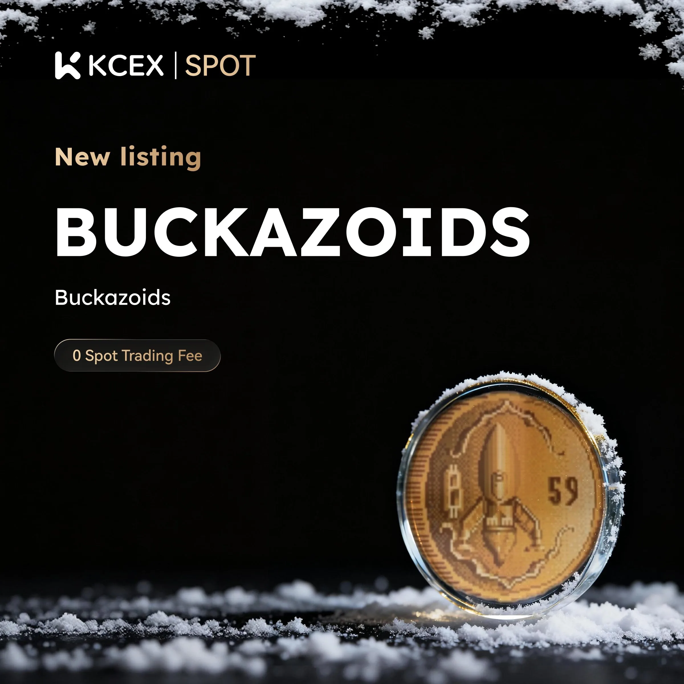 توکن BUCKAZOIDS در ۲ دسامبر به بازار اسپات کی سی ای ایکس افزوده شد