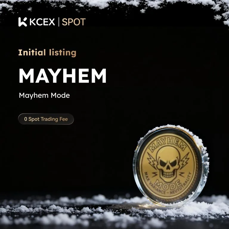 توکن MAYHEM در ۷ دسامبر به بازار اسپات کی سی ای ایکس اضافه شد