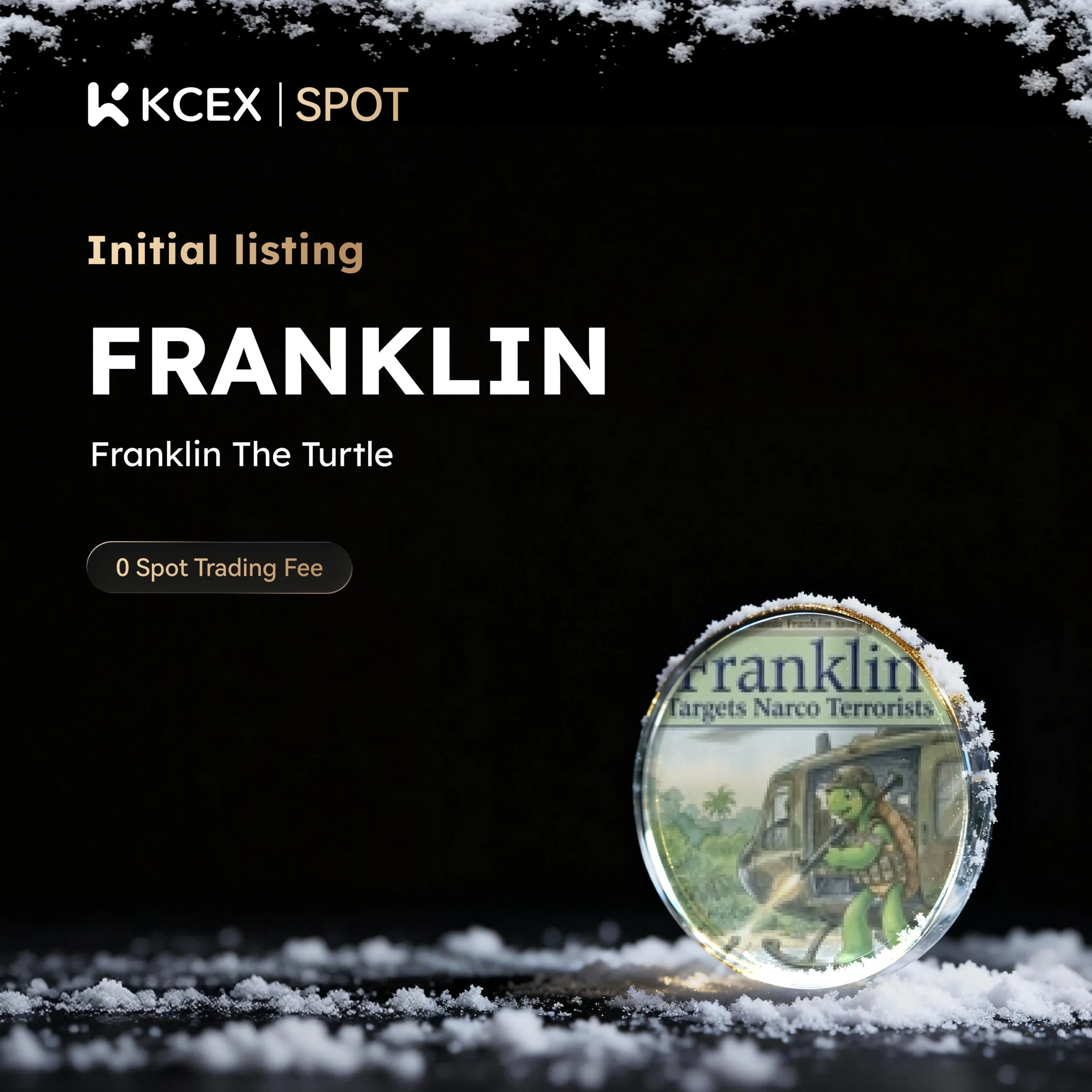لیست شدن توکن FRANKLIN در کی سی ای ایکس در ۳ دسامبر ۲۰۲۵