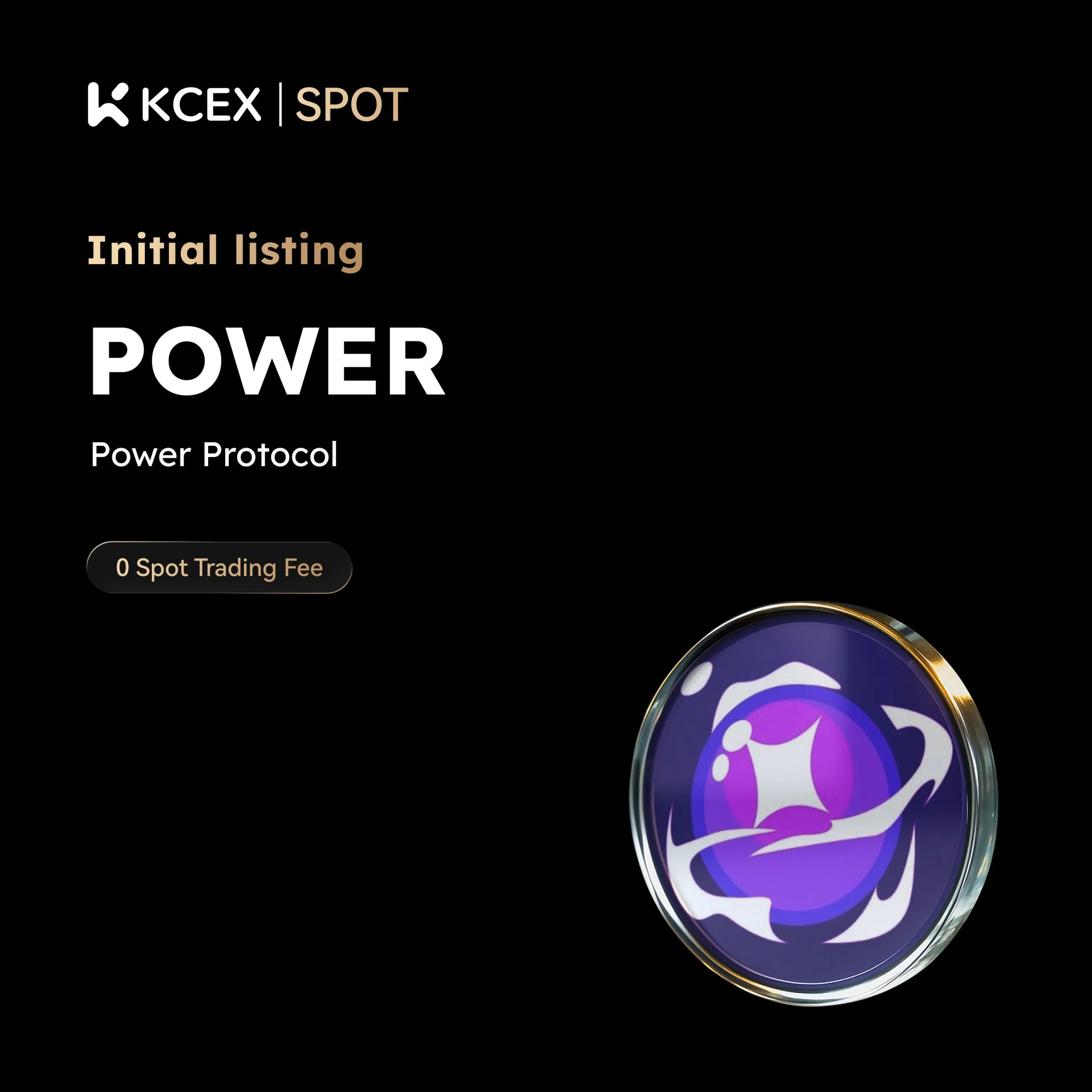 لیست شدن توکن POWER در بازار اسپات و فیوچرز کی سی ای ایکس در ۵ دسامبر ۲۰۲۵