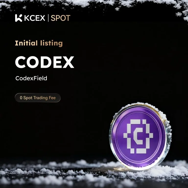آغاز معاملات توکن CODEX در کی سی ای ایکس از ۳ ژانویه ۲۰۲۶