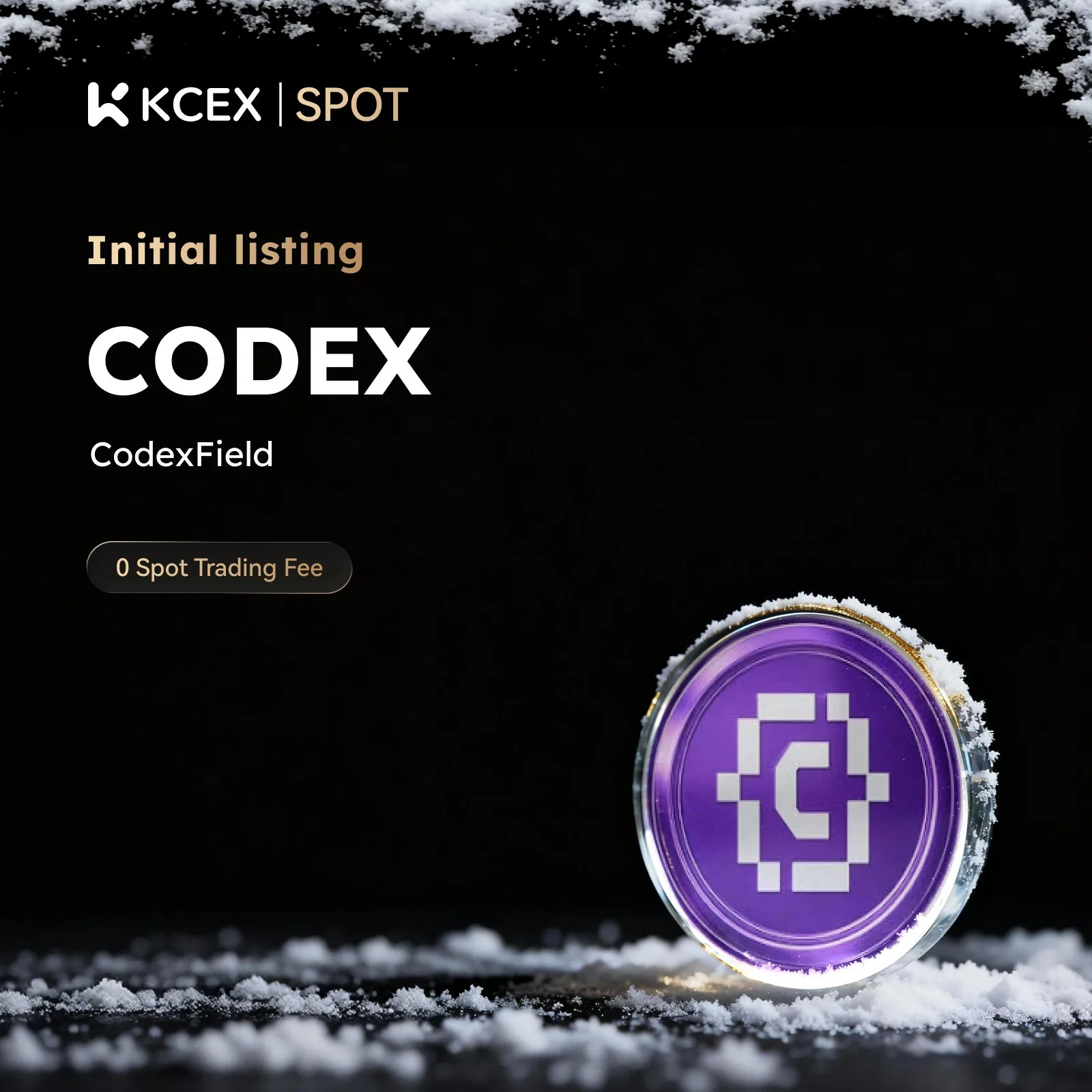 آغاز معاملات توکن CODEX در کی سی ای ایکس از ۳ ژانویه ۲۰۲۶