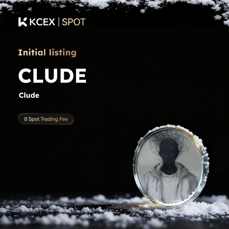 توکن CLUDE در ۲۶ فوریه به بازار اسپات کی سی ای ایکس افزوده شد